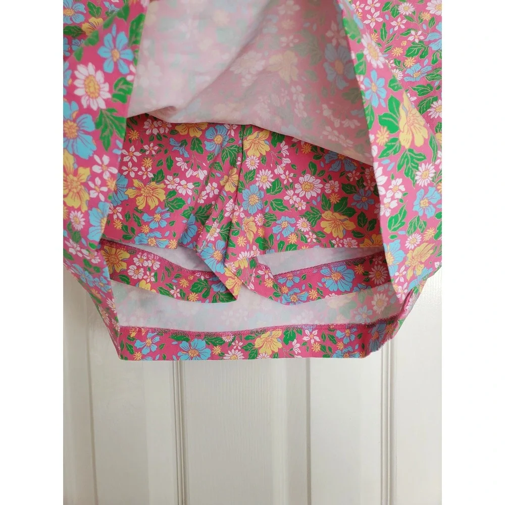 Kim Rogers‎ Skort Pink Floral Print Stretch Casual Summer Activewear 6P
